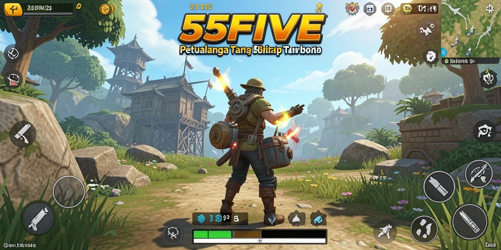 Gameplay menarik dalam dunia terbuka 55FIVE dengan eksplorasi yang mendalam.