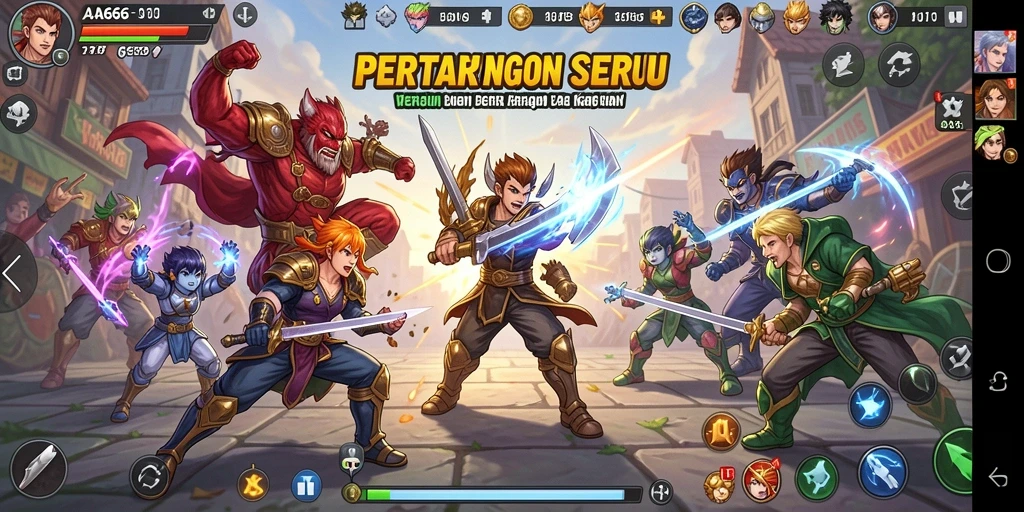 Gameplay seru di AA666 dengan pertarungan intens dan grafis menawan.