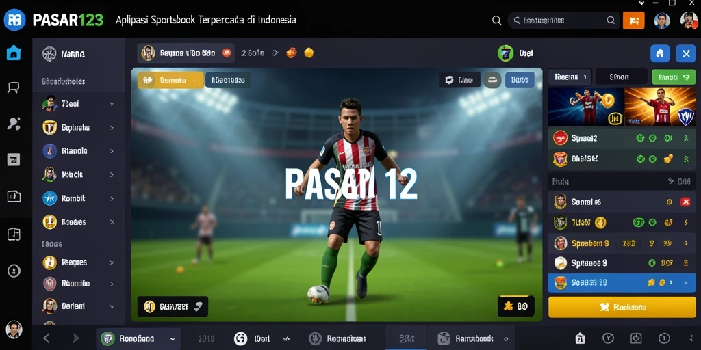 Tampilan gameplay PASAR123 dengan berbagai pilihan taruhan olahraga.