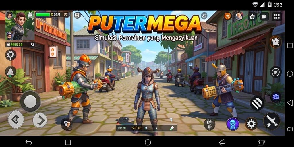 Tampilan gameplay PUTERMEGA yang menarik dan penuh warna.